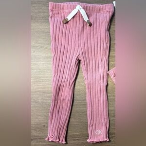 CALVIN KLEIN Ribbed Leggings and Headband Set, Pink, 6-9 Mo.